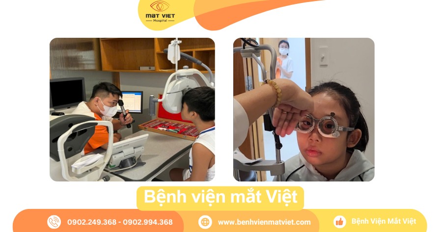 Đo khúc xạ - Khám lé ( Bệnh viện mắt Việt)